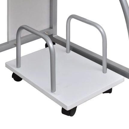 Datorbord vit 110x52x88,5 cm konstruerat trä