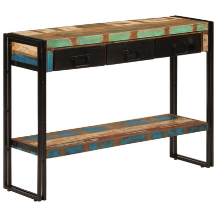 Konsolbord 110x30x76 cm massivt återvunnet trä