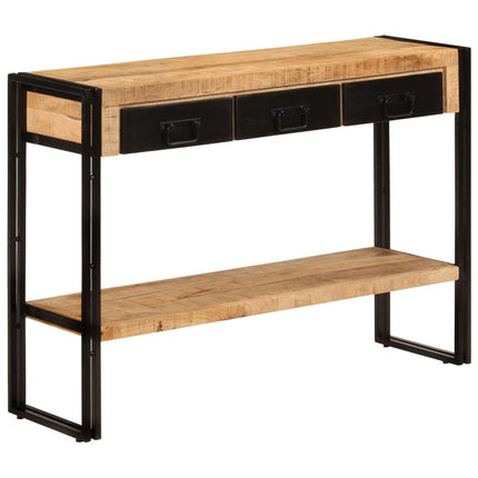 Konsolbord 110x30x76 cm massivt mangoträ