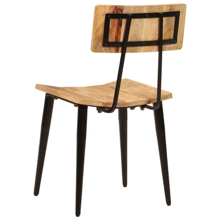 Matstolar 2 st 44x40x80 cm massivt mangoträ