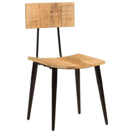 Matstolar 2 st 44x40x80 cm massivt mangoträ