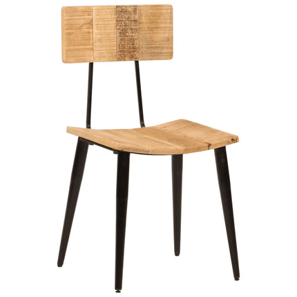 Matstolar 2 st 44x40x80 cm massivt mangoträ