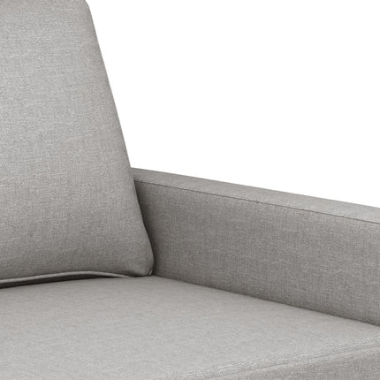 3-sitssoffa ljusgrå 180 cm tyg