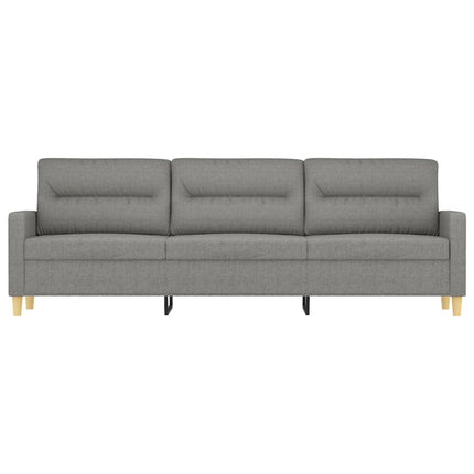 3-sitssoffa mörkgrå 210 cm tyg