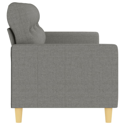 3-sitssoffa mörkgrå 210 cm tyg