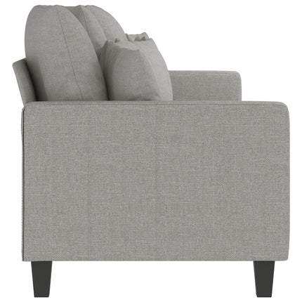 3-sitssoffa ljusgrå 210 cm tyg