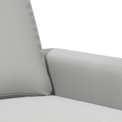 2-sitssoffa ljusgrå 140 cm mikrofibertyg