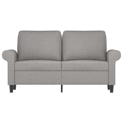 2-sitssoffa ljusgrå 120 cm tyg