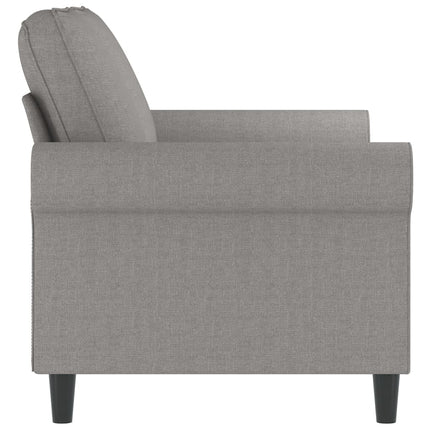 2-sitssoffa ljusgrå 120 cm tyg