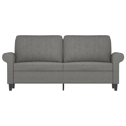 Soffa 2-sits mörkgrå 140 cm tyg