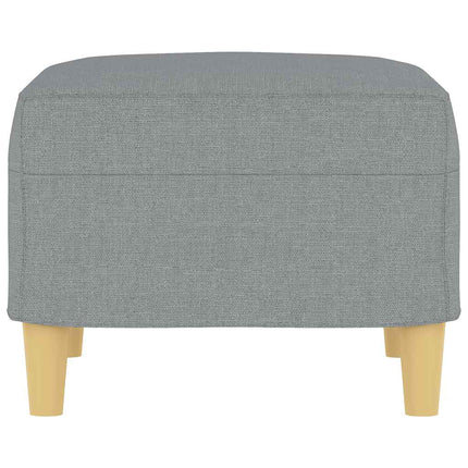 Fotpall Ljusgrå 60x50x41 cm tyg