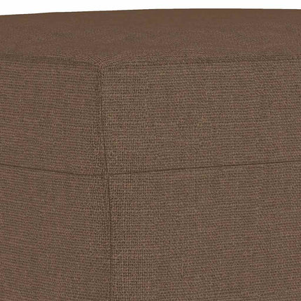 Fotpall brun 60x50x41 cm tyg
