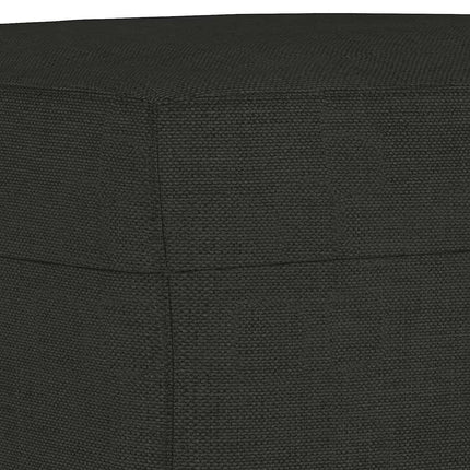 Fotpall svart 60x50x41 cm tyg
