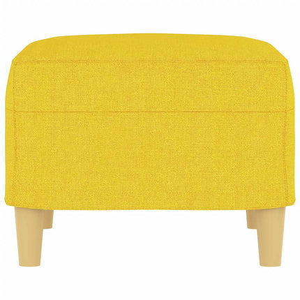 Fotpall ljusgul 60x50x41 cm tyg