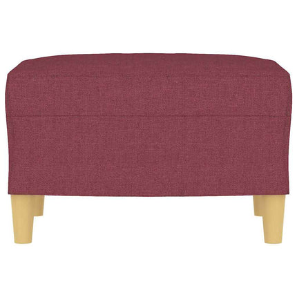 Fotpall Vinröd 60x50x41 cm tyg