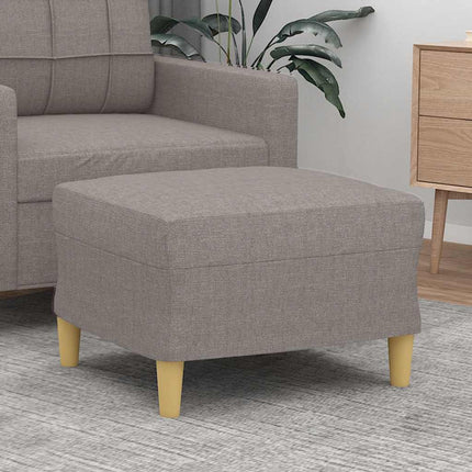 Fotpall Taupe 60x50x41 cm tyg