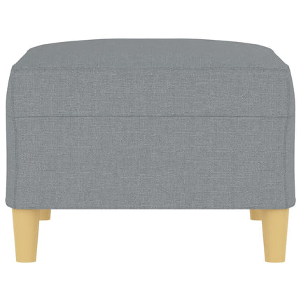 Fotpall Ljusgrå 70x55x41 cm tyg