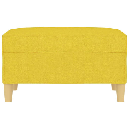 Fotpall ljusgul 70x55x41 cm tyg