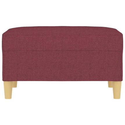 Fotpall Vinröd 70x55x41 cm tyg