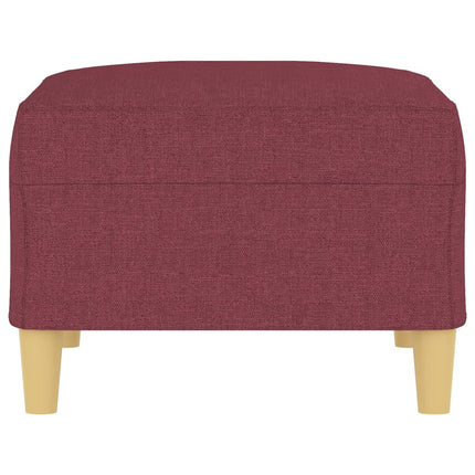 Fotpall Vinröd 70x55x41 cm tyg