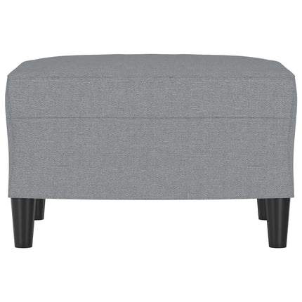Fotpall Ljusgrå 60x50x41 cm tyg