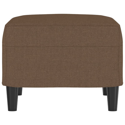Fotpall brun 60x50x41 cm tyg