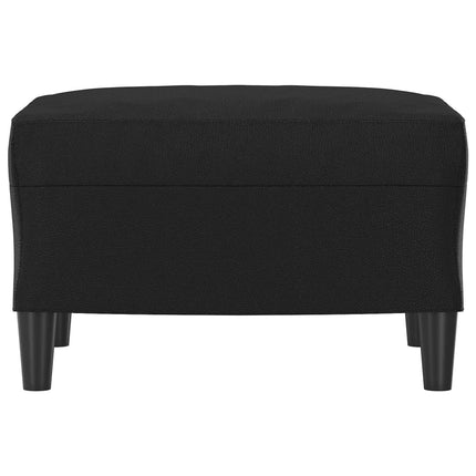Fotpall svart 60x50x41 cm konstläder
