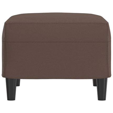 Fotpall brun 60x50x41 cm konstläder