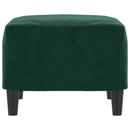 Fotpall mörkgrön 60x50x41 cm sammet