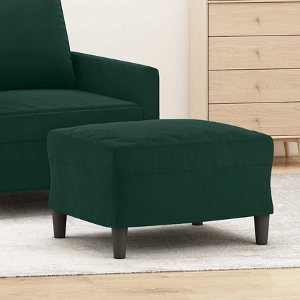 Fotpall mörkgrön 60x50x41 cm sammet