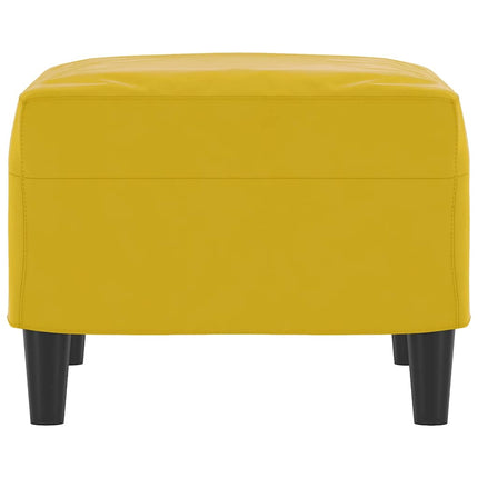 Fotpall gul 60x50x41 cm sammet