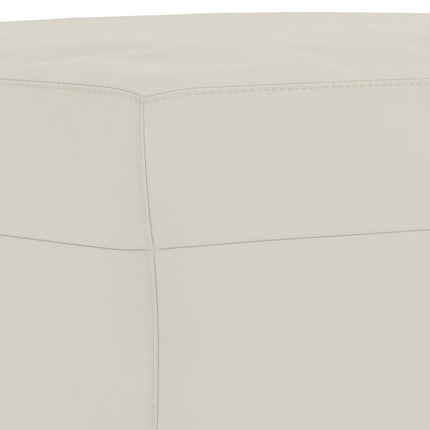 Fotpall gräddvit 60x50x41 cm sammet