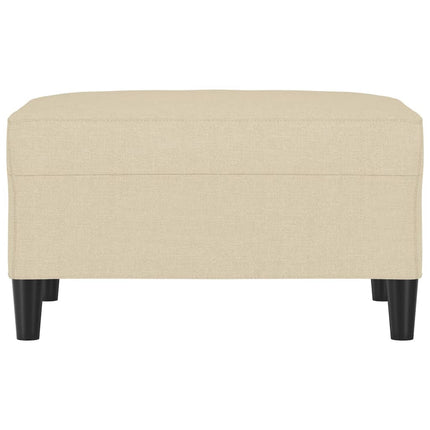 Fotpall gräddvit 70x55x41 cm tyg