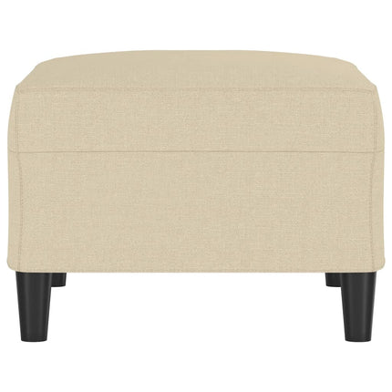 Fotpall gräddvit 70x55x41 cm tyg