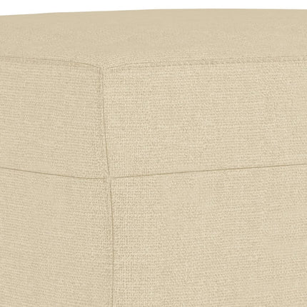 Fotpall gräddvit 70x55x41 cm tyg