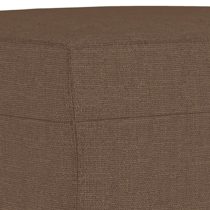Fotpall brun 70x55x41 cm tyg