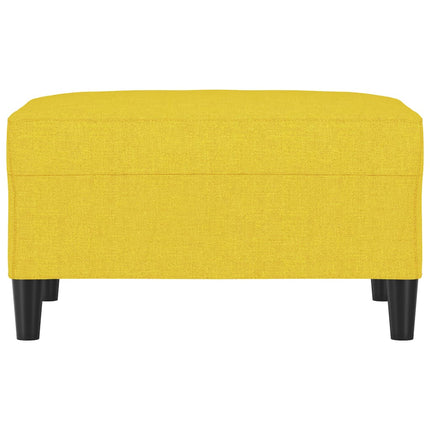 Fotpall ljusgul 70x55x41 cm tyg