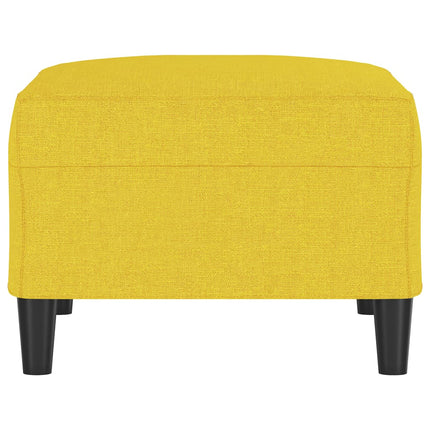 Fotpall ljusgul 70x55x41 cm tyg