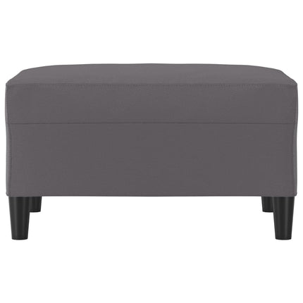 Fotpall grå 70x55x41 cm konstläder