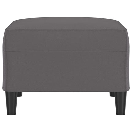 Fotpall grå 70x55x41 cm konstläder