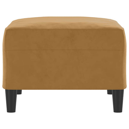 Fotpall brun 70x55x41 cm sammet