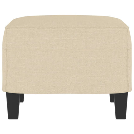 Fotpall gräddvit 60x50x41 cm tyg