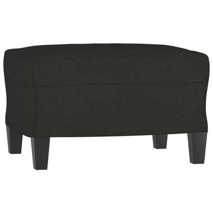 Fotpall svart 60x50x41 cm tyg