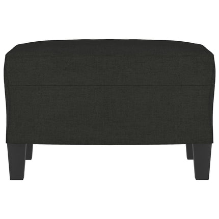 Fotpall svart 60x50x41 cm tyg