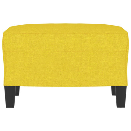 Fotpall ljusgul 60x50x41 cm tyg