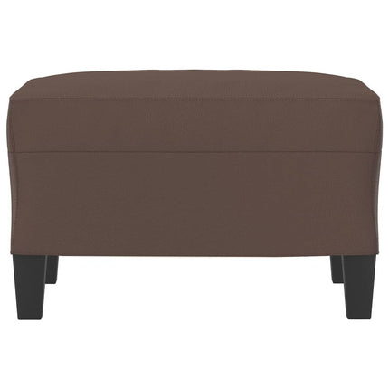 Fotpall brun 60x50x41 cm konstläder