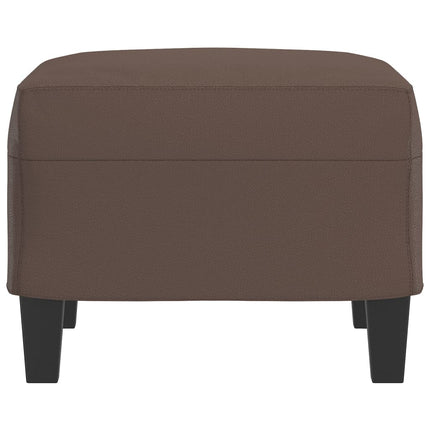 Fotpall brun 60x50x41 cm konstläder