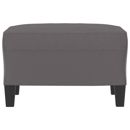 Fotpall grå 60x50x41 cm konstläder