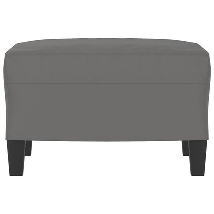 Fotpall mörkgrå 60x50x41 cm mikrofibertyg