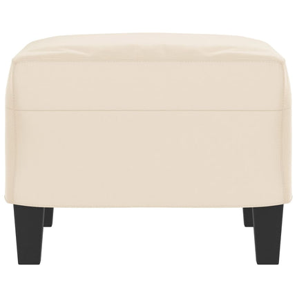 Fotpall Beige 60x50x41 cm mikrofibertyg